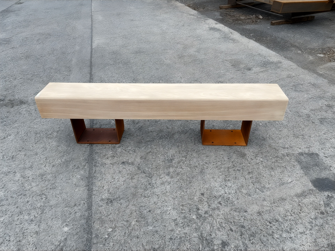 Corten Wooden Bench - Legs