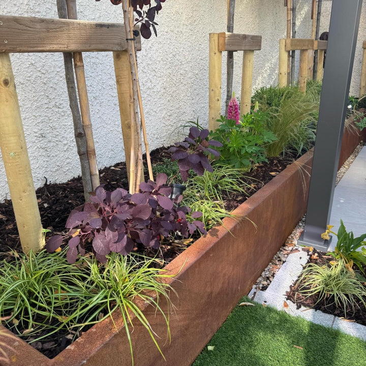 Corten Retaining Wall - Folded