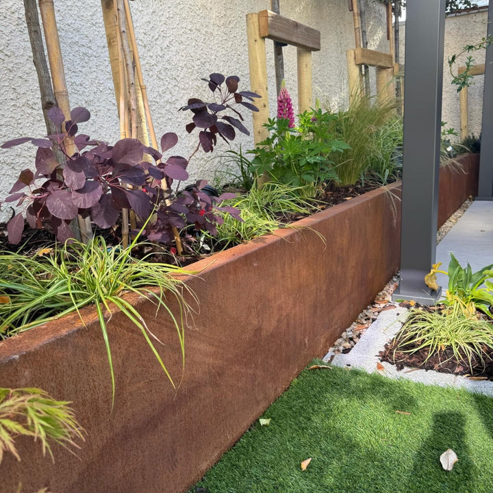 Corten Retaining Wall - Folded