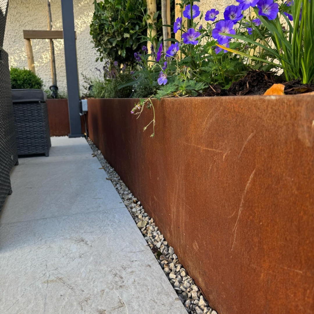 Corten Retaining Wall - Folded