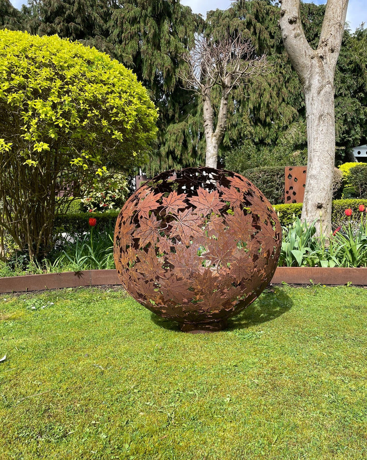 Corten Sphere - Leaf