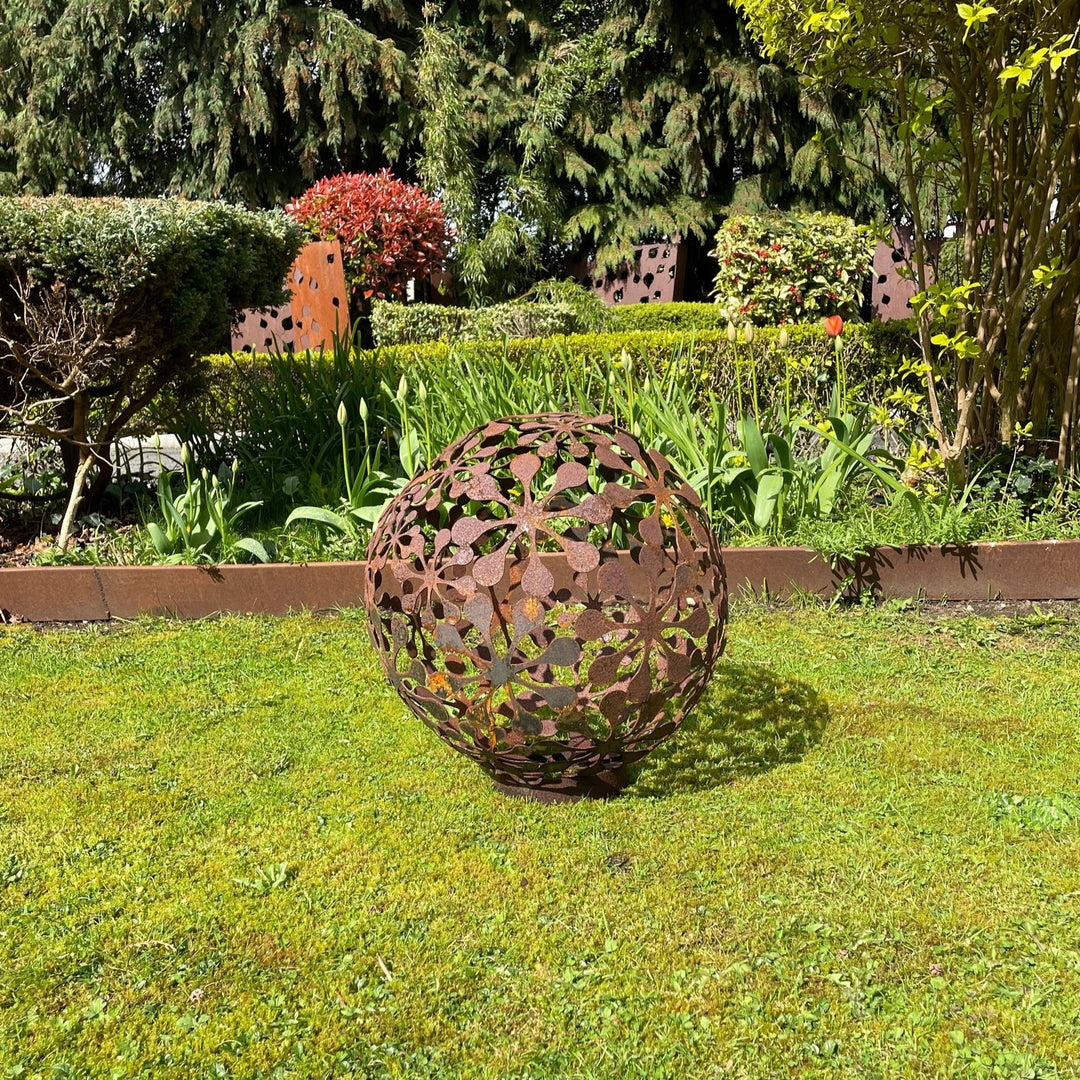 Corten Sphere - Petals