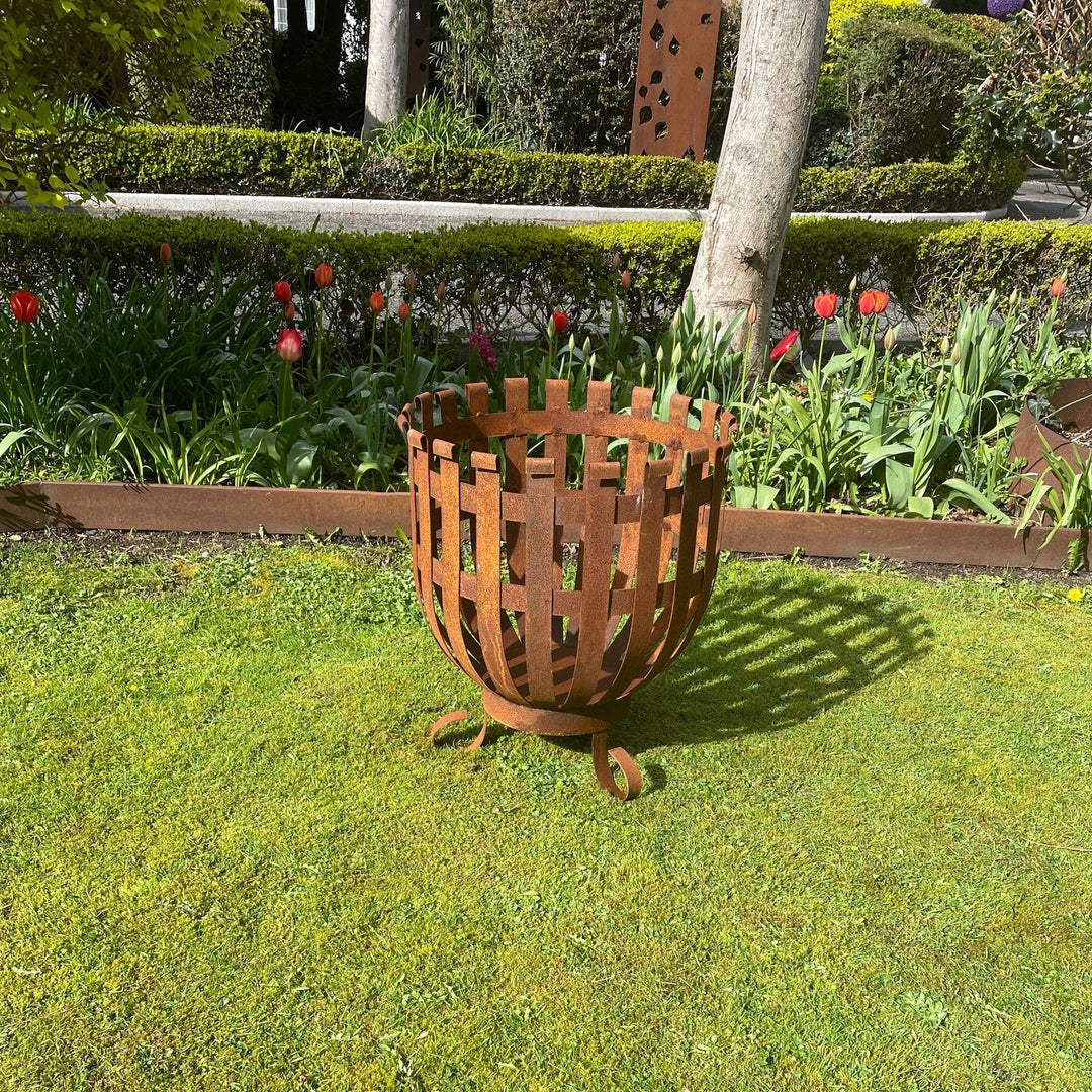 Corten Fire Basket