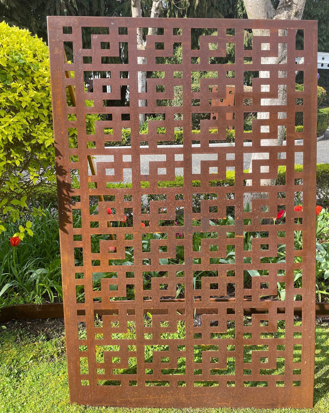 Corten Panel - Crosshatch