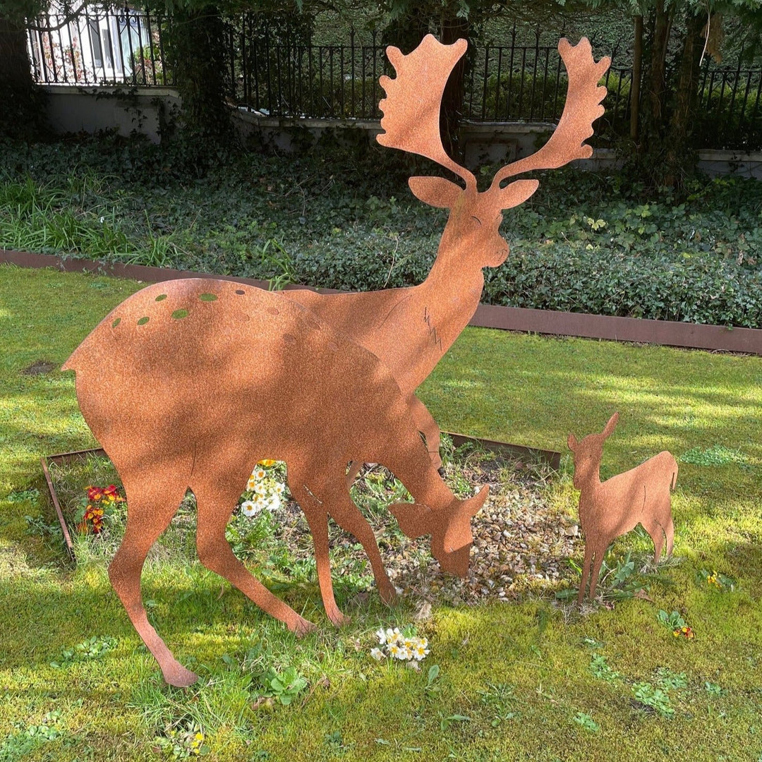 Corten Statue - Reindeer