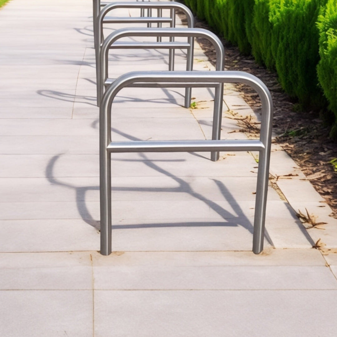 Stainless Bicycle Stand - Standard With Bar