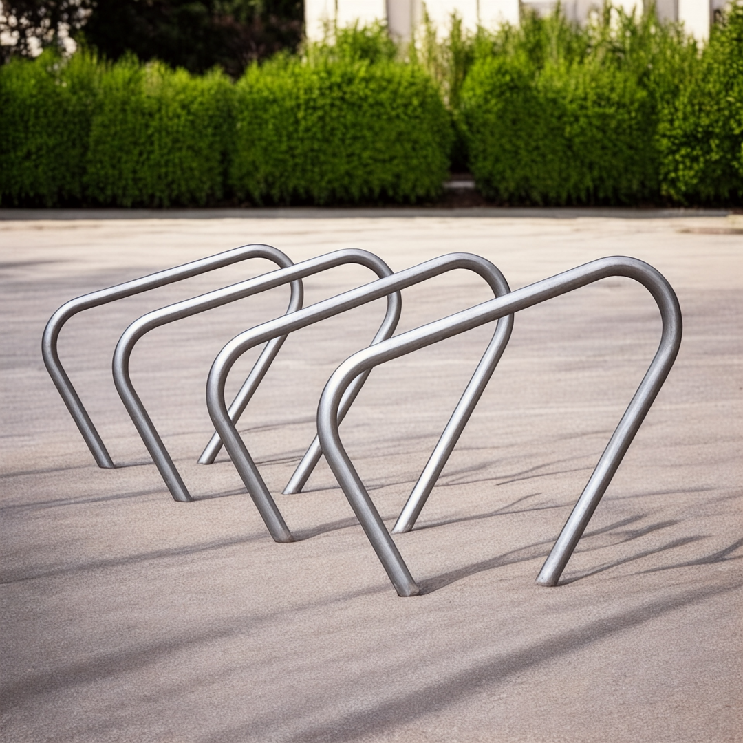 Stainless Bicycle Stand - Curved