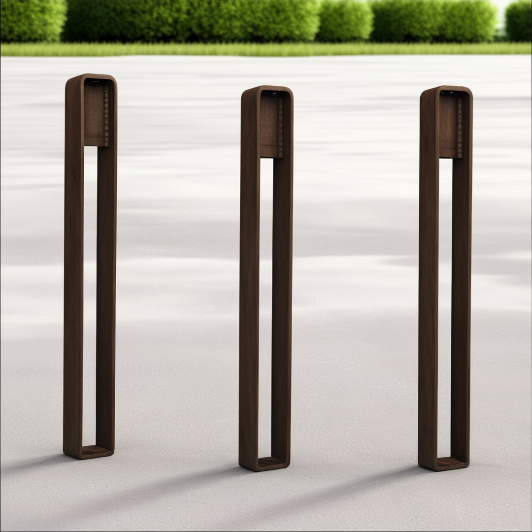 Corten Bollard - Open Face