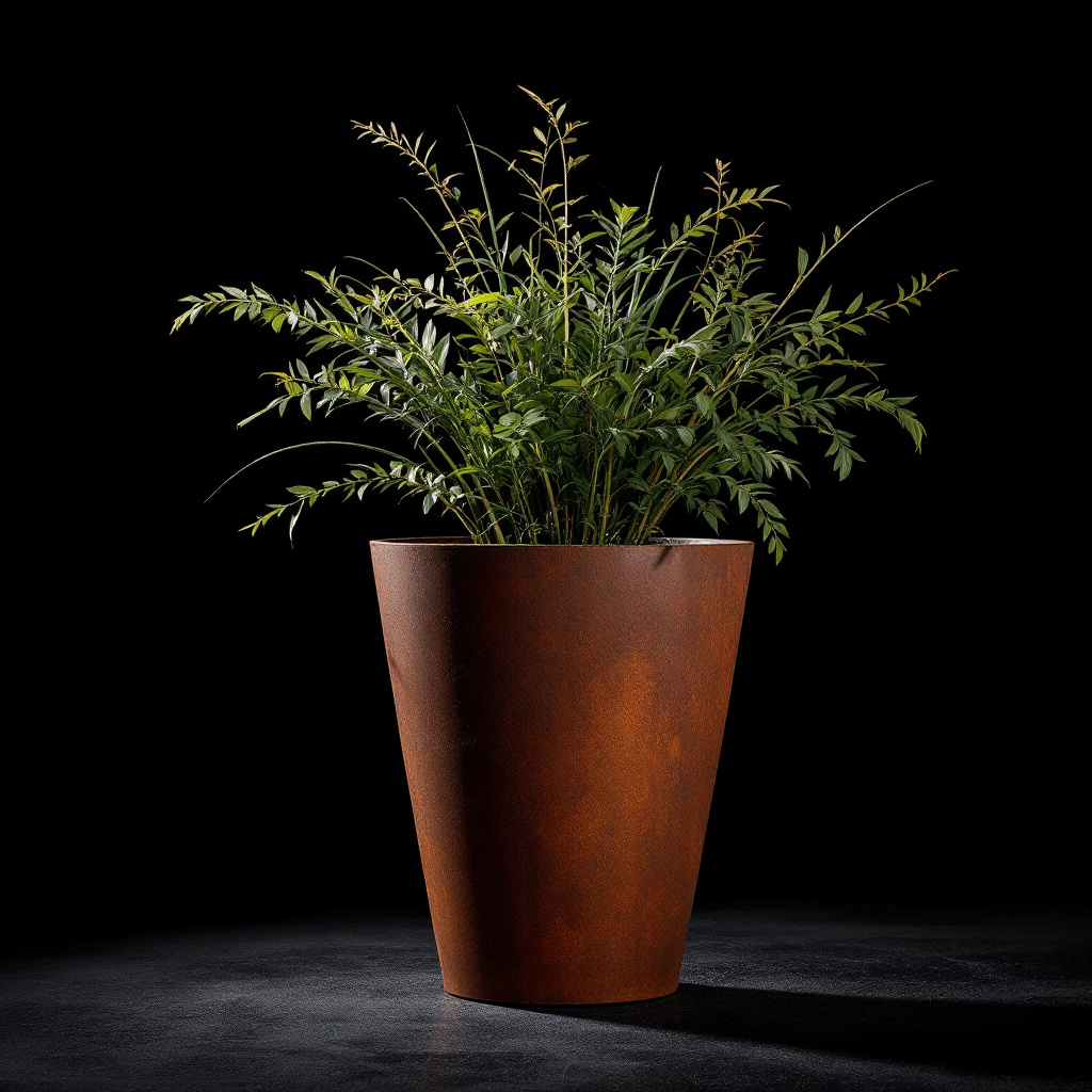 Corten Cone Planter