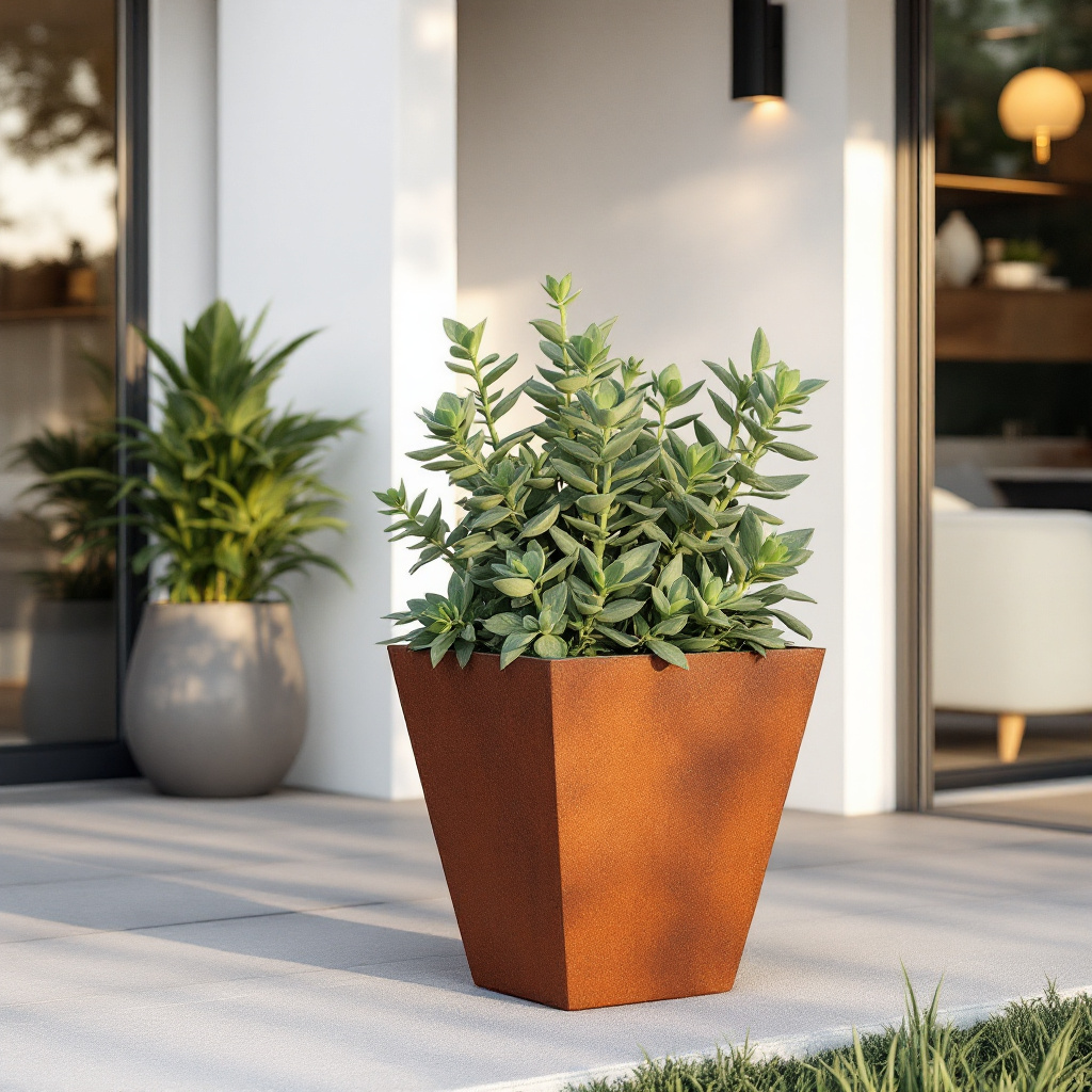 Corten Planter - Cone