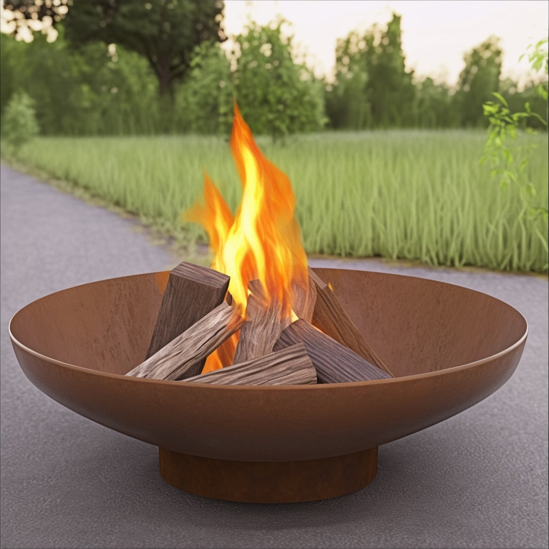 Corten Fire Bowl- Circle