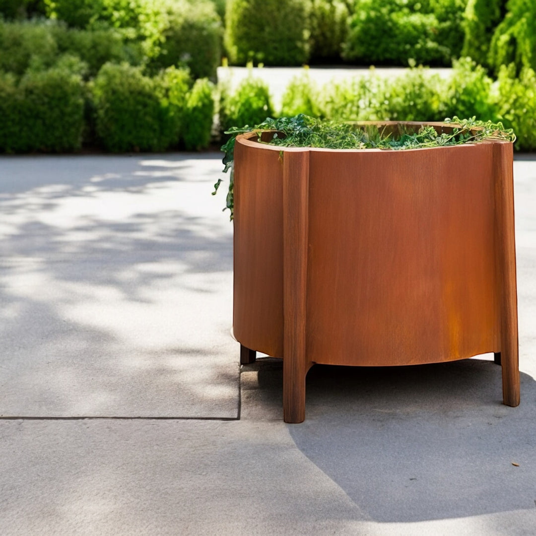 Corten Conical Planter - Legs