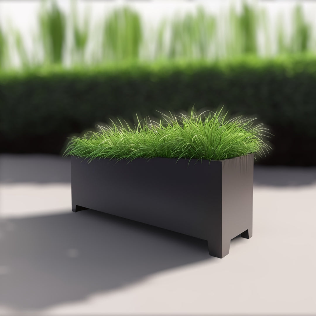 Aluminium Rectangle Planter - Legs