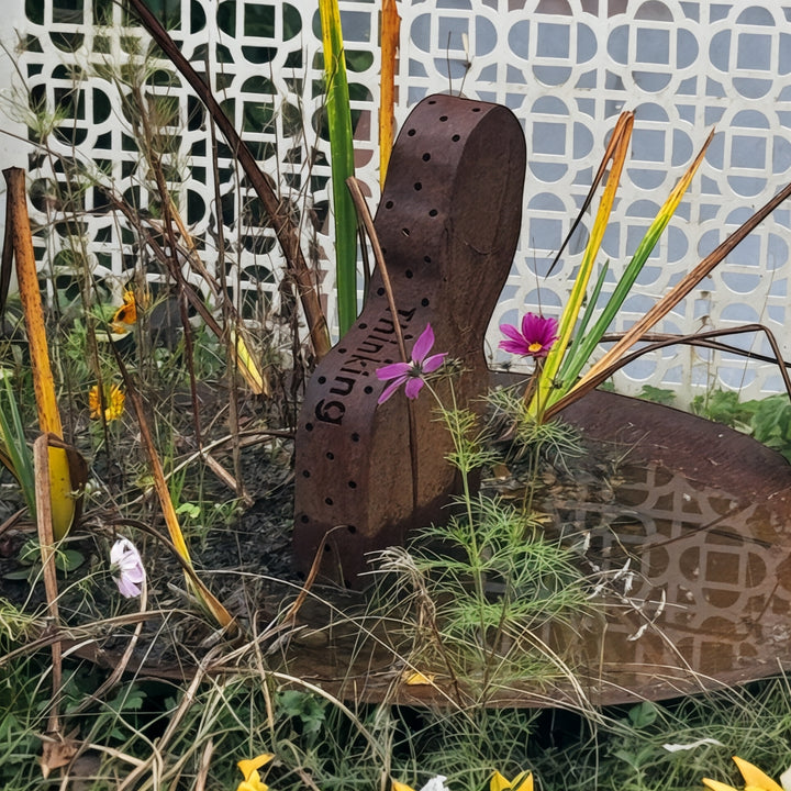 Corten Sculpture - Thinking Man