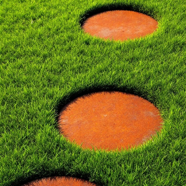 Corten Steel Stepping Stone Round