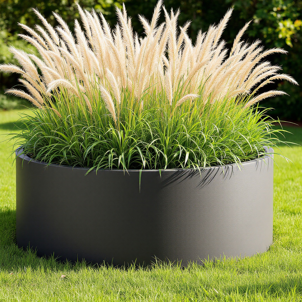 Aluminium Oval Planter - Open Bottom